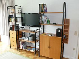Wohnzimmer mit Kamin